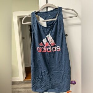 Adidas Dark Blue Racerback Tank